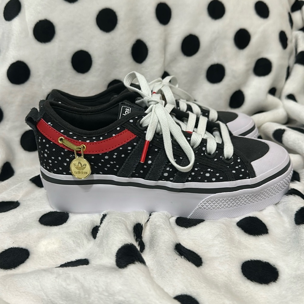 Adidas Nizza x Disney 101 Dalmatians Girls Platform Sneakers